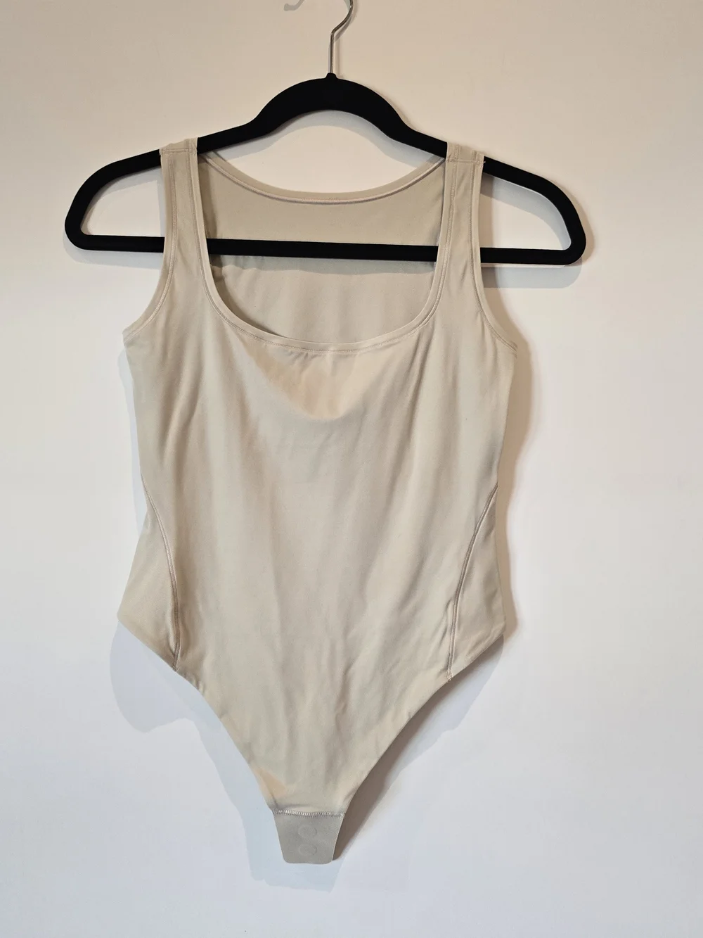 Lululemon Wundermost Ultra-Soft Nulu Square-Neck Bodysuit Mojave Tan Small